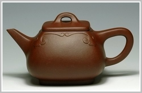 杨裴明紫砂壶 浑四方如意石瓢 原矿紫泥