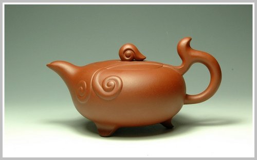 蔡一强紫砂壶 飞月 原矿清水泥