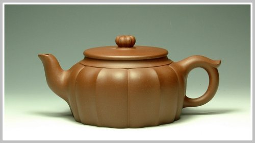 蔡一强紫砂壶 葵八瓣 原矿紫泥