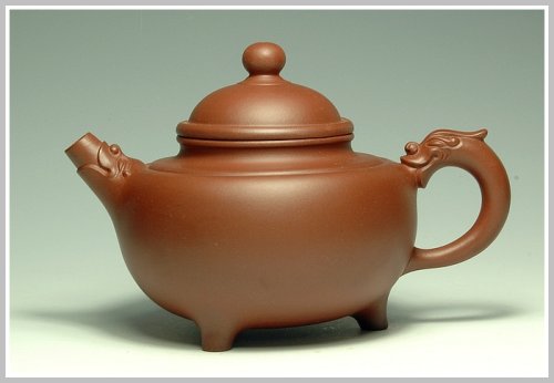 王晓斌紫砂壶 龙鼎 原矿紫泥