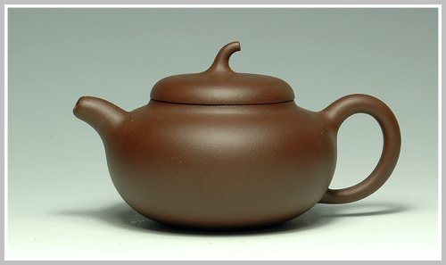 王晓斌紫砂壶 茄段 原矿紫泥