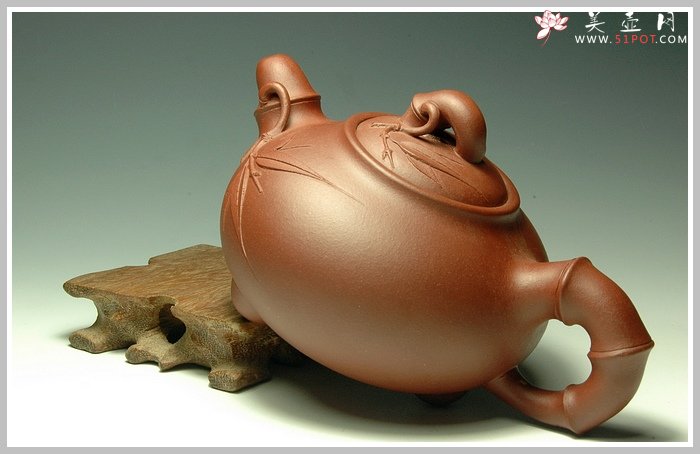 紫砂壶图片：竹韵 - 美壶网