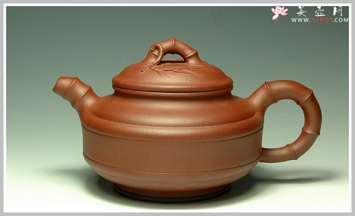 紫砂壶图片：双线竹古 - 美壶网