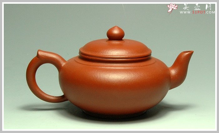 紫砂壶图片：朱泥小笑樱 - 美壶网