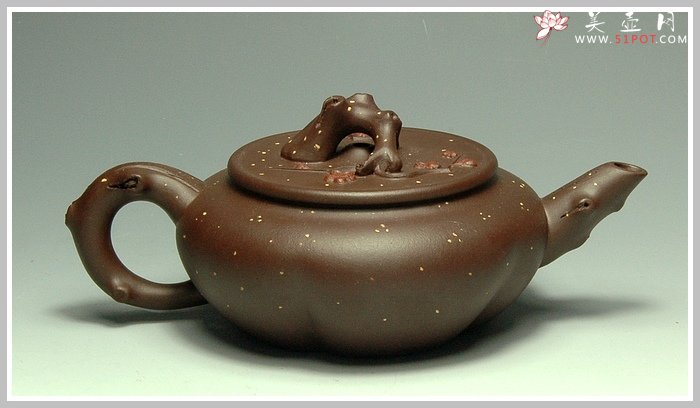 紫砂壶图片：铁骨寒梅 - 美壶网
