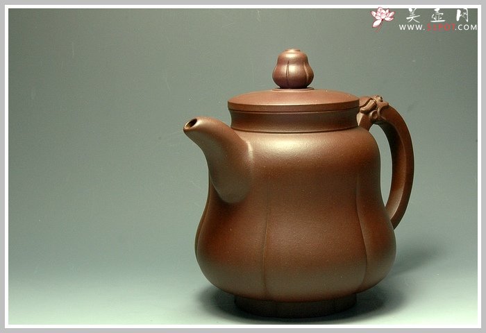 紫砂壶图片：龙莲壶 大气精细 - 美壶网
