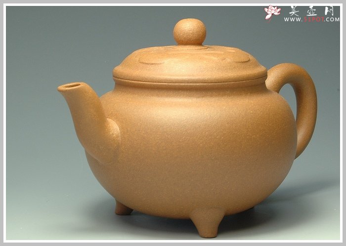 紫砂壶图片：老段泥大彬如意 - 美壶网