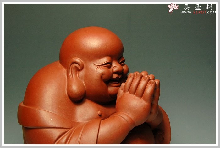 紫砂壶图片：一团和气-拜佛 - 美壶网