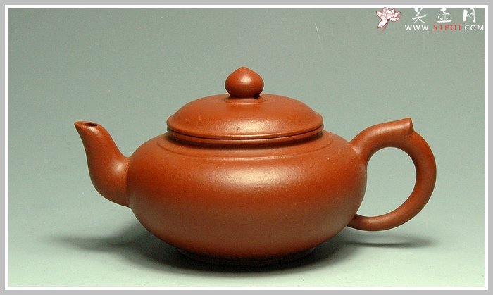 紫砂壶图片：朱泥小笑樱 - 美壶网