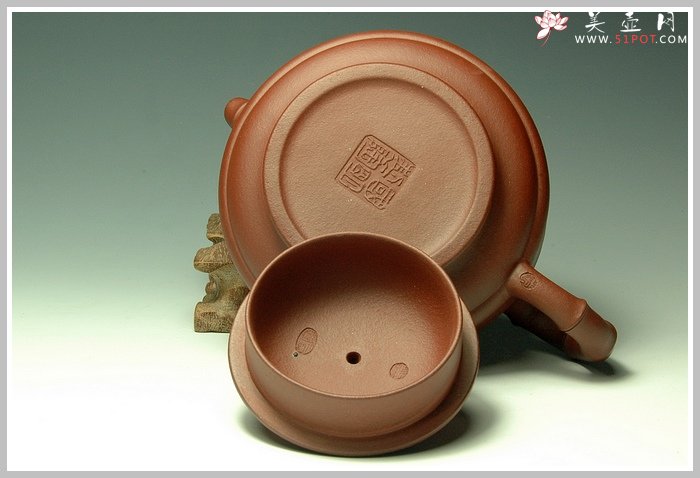 紫砂壶图片：双线竹古 - 美壶网