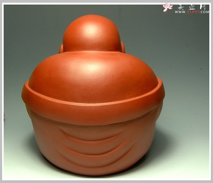 紫砂壶图片：一团和气-拜佛 - 美壶网