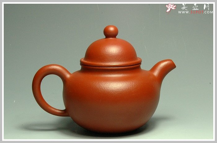 紫砂壶图片：朱泥小掇球 - 美壶网