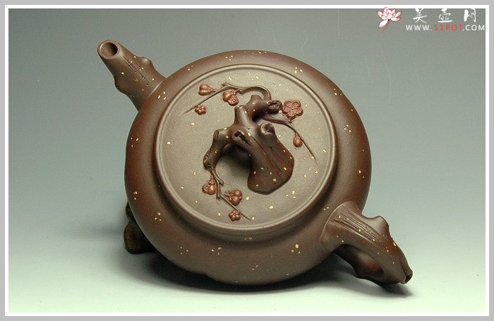 紫砂壶图片：铁骨寒梅 - 美壶网