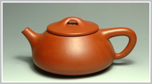 刘骐伟紫砂壶 朱泥石瓢 原矿朱泥