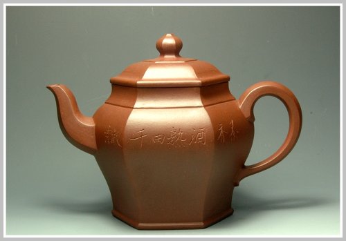史金妹紫砂壶 全手六方壶 原矿清水泥
