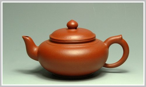 周丽萍紫砂壶 朱泥小笑樱 原矿朱泥