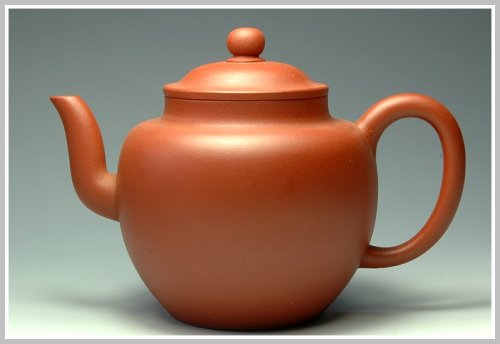 王国强紫砂壶 古莲子 原矿红泥