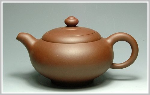 周丽萍紫砂壶 圆线 原矿紫泥