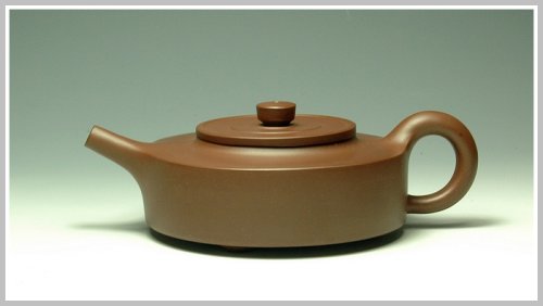 蔡一强紫砂壶 周盘 原矿紫泥