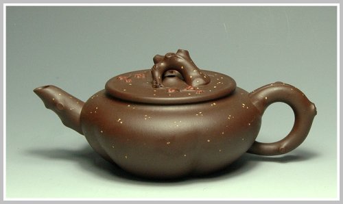 周丽萍紫砂壶 铁骨寒梅 原矿紫泥
