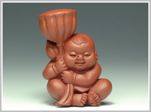 张爱成紫砂壶 莲子 原矿红泥