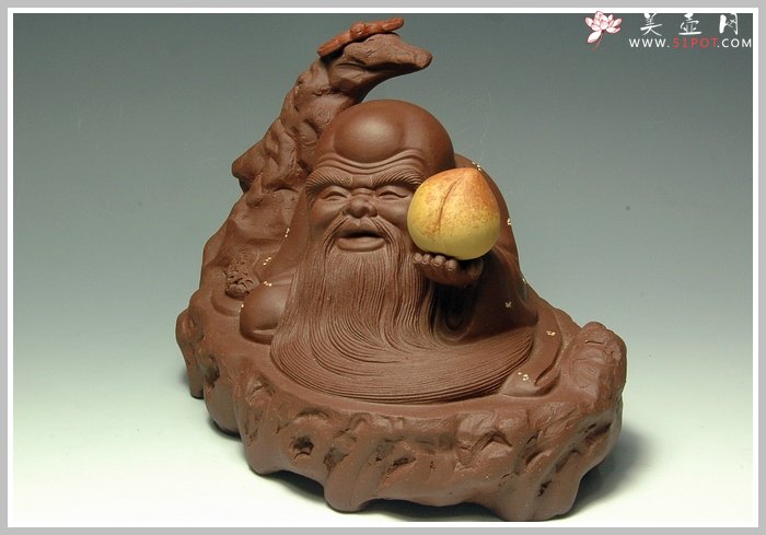 紫砂壶图片：福寿双全 - 美壶网