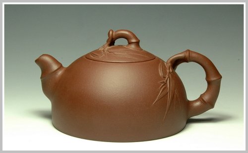 范国名紫砂壶 半月竹 原矿清水泥