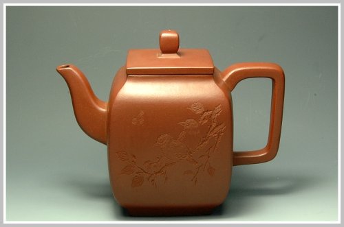 史金妹紫砂壶 全手玉亭四方 原矿清水泥