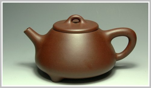 周丽萍紫砂壶 紫泥子冶石瓢 原矿紫泥