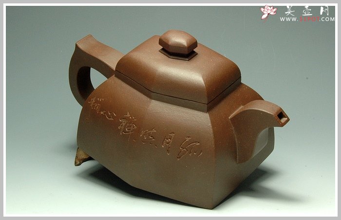 紫砂壶图片：扁六方 - 美壶网