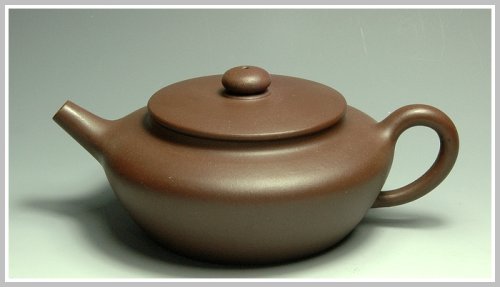 刘骐伟紫砂壶 平盖 原矿紫泥