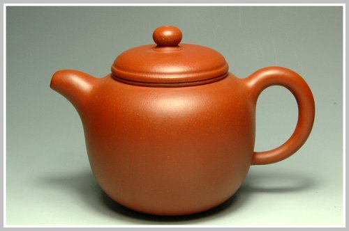 刘骐伟紫砂壶 朱泥匏尊 原矿朱泥