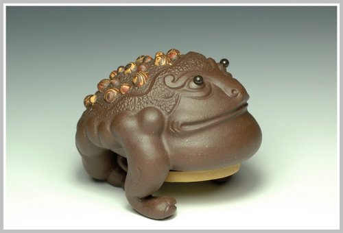 徐浩紫砂壶 金蟾宝贝 原矿紫泥