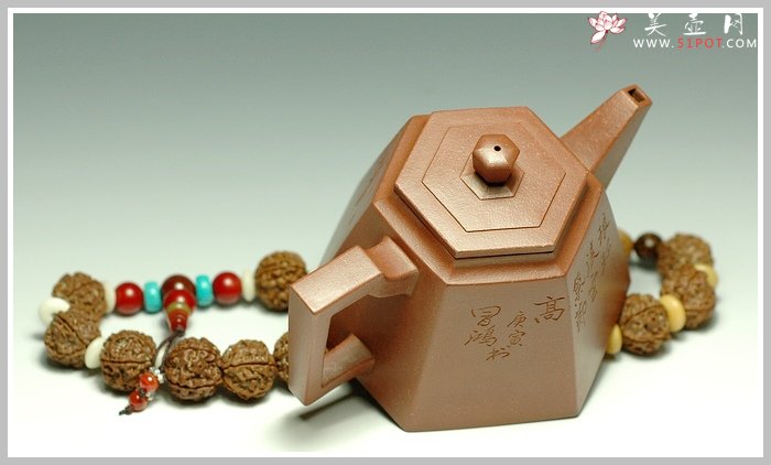 紫砂壶图片：全手高六方 - 美壶网