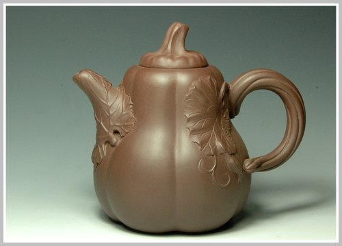 范国名紫砂壶 南瓜 原矿紫泥