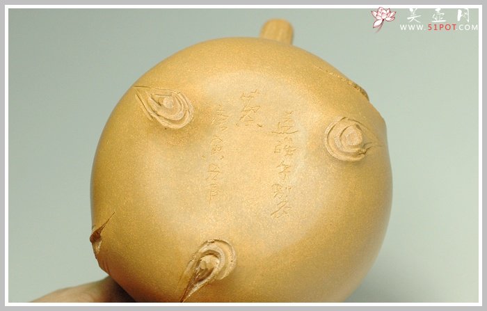 紫砂壶图片：全手一套寿桃套壶 - 美壶网