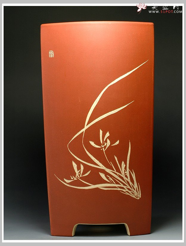 紫砂壶图片：长四方花盆1 - 美壶网