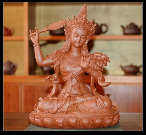 范泉明紫砂壶 文殊菩萨送吉祥 范泉明老师精品 原矿清水泥