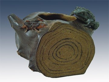 蒋蓉紫砂壶 蛤蟆莲心 