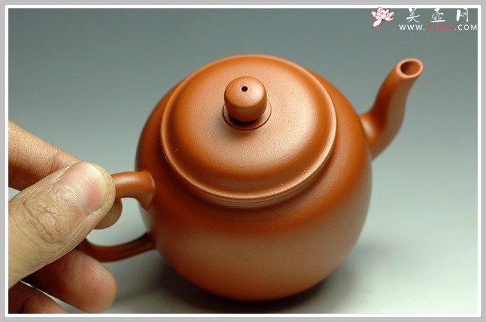 紫砂壶图片：小煤窑朱泥之宫灯 - 美壶网