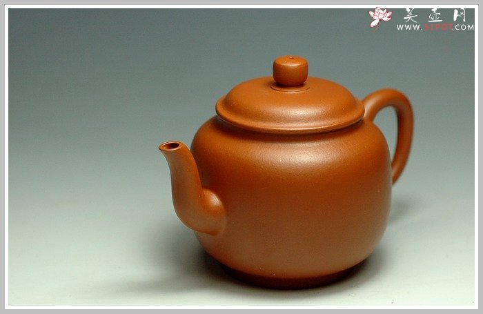紫砂壶图片：小煤窑朱泥之宫灯 - 美壶网