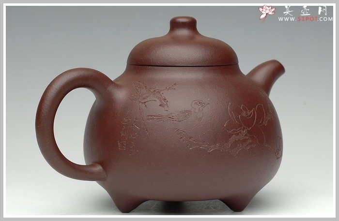 紫砂壶图片：三足乳鼎 - 美壶网