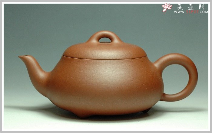 紫砂壶图片：全手之三弯石瓢 - 美壶网