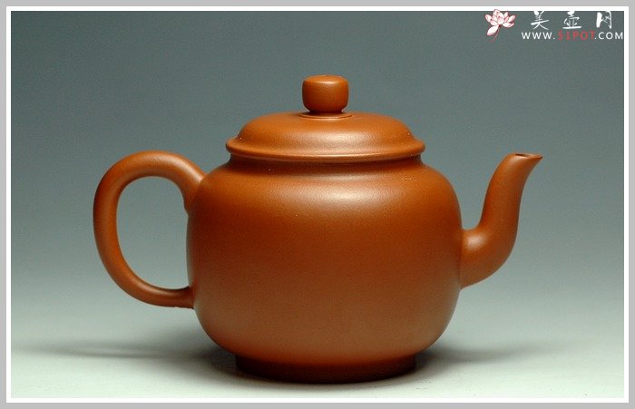 紫砂壶图片：小煤窑朱泥之宫灯 - 美壶网