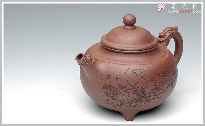 紫砂壶图片：紫泥龙珠 - 美壶网