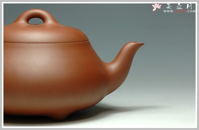 紫砂壶图片：全手之三弯石瓢 - 美壶网