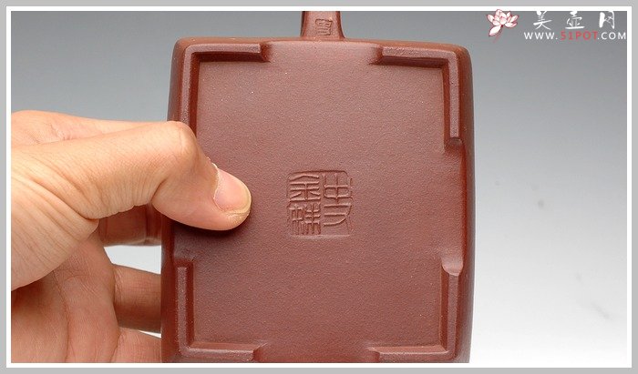 紫砂壶图片：全手工清水泥点砂之长乐 - 美壶网
