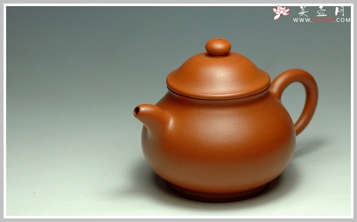 紫砂壶图片：小煤窑朱泥之小潘壶 - 美壶网