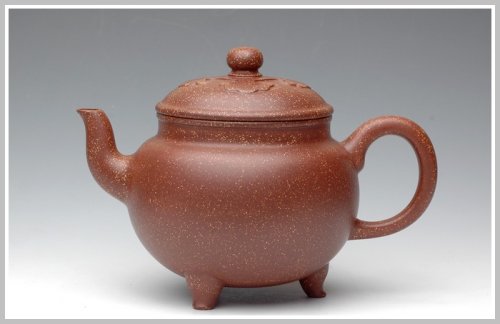 杨一新紫砂壶 全手精品-大彬如意 金桂砂