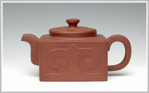 王余平紫砂壶 四方如意 原矿清水泥